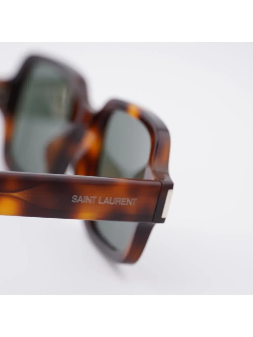 Saint Laurent SL720 003 Sunglasses Havana Rectangle Frame, Grey Lenses